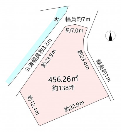 北佐久郡御代田町大字塩野、土地の間取り画像です