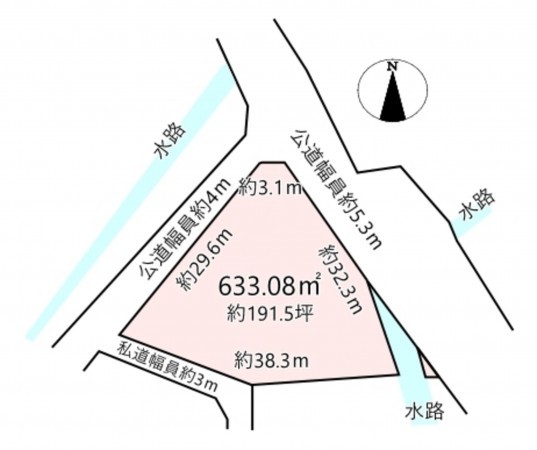 北佐久郡御代田町大字馬瀬口、土地の間取り画像です