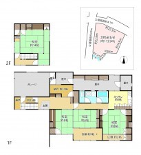 南佐久郡佐久穂町大字畑、中古一戸建ての間取り画像です