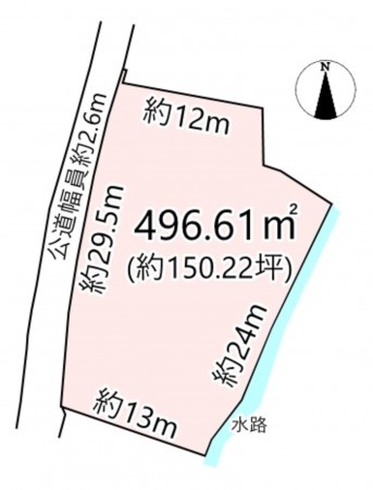 南佐久郡佐久穂町大字畑、土地の間取り画像です