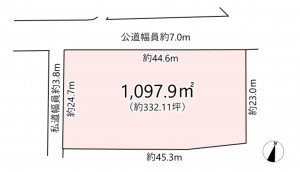 北佐久郡軽井沢町大字長倉、土地の間取り画像です