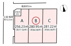 北佐久郡御代田町大字御代田、土地の間取り画像です