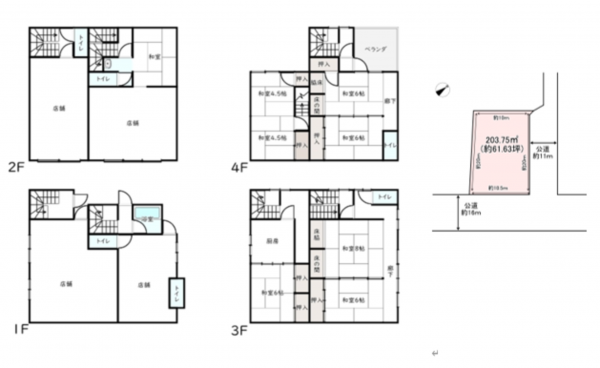佐久市中込２丁目、中古一戸建ての間取り画像です