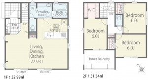 北佐久郡軽井沢町大字追分、新築一戸建ての間取り画像です