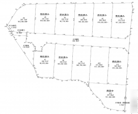 佐久市塚原、土地の間取り画像です