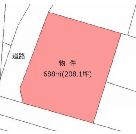 小諸市、土地の間取り画像です