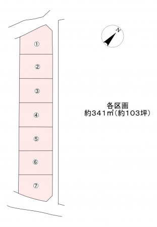 小諸市、土地の間取り画像です