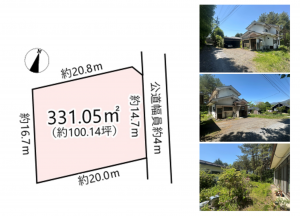北佐久郡軽井沢町大字追分、土地の間取り画像です