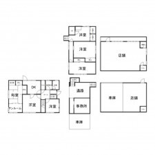 北佐久郡軽井沢町大字長倉、中古一戸建ての間取り画像です