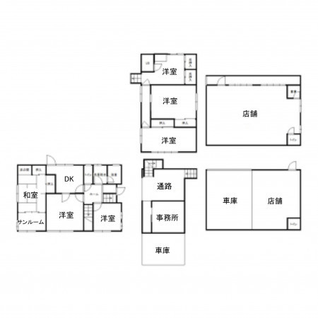 北佐久郡軽井沢町大字長倉、中古一戸建ての間取り画像です