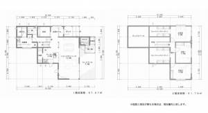 北佐久郡軽井沢町大字追分、新築一戸建ての間取り画像です