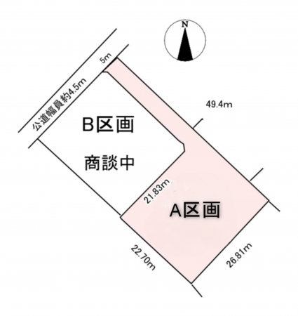 北佐久郡御代田町大字御代田、土地の間取り画像です