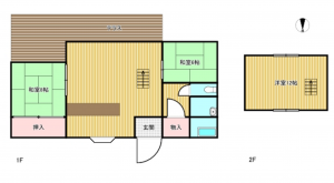 南佐久郡佐久穂町大字八郡、中古一戸建ての間取り画像です