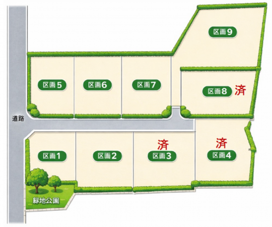 北佐久郡軽井沢町大字追分、土地の間取り画像です