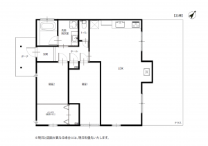 北佐久郡軽井沢町大字発地、中古一戸建ての間取り画像です