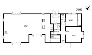 北佐久郡軽井沢町大字発地、中古一戸建ての間取り画像です