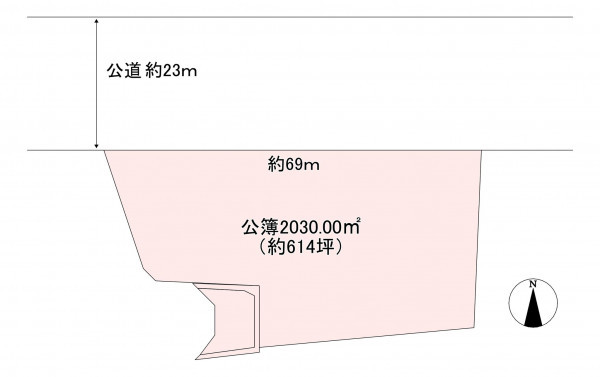 北佐久郡軽井沢町大字長倉、土地の間取り画像です
