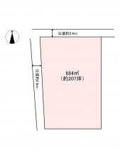 佐久市入澤、土地の間取り画像です