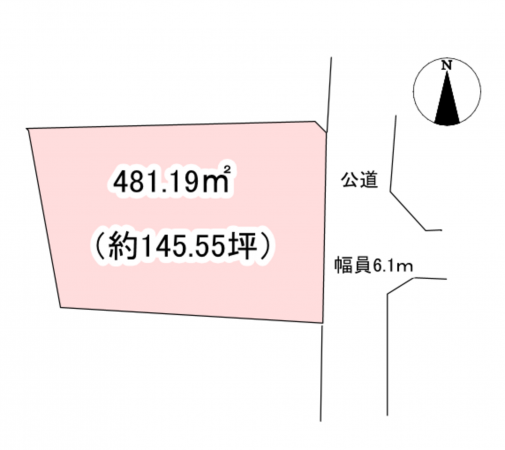 小諸市、土地の間取り画像です