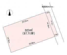 北佐久郡軽井沢町大字長倉、土地の間取り画像です