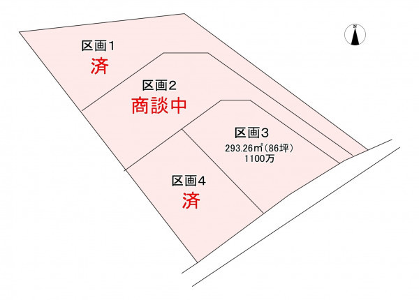 北佐久郡御代田町大字御代田、土地の間取り画像です