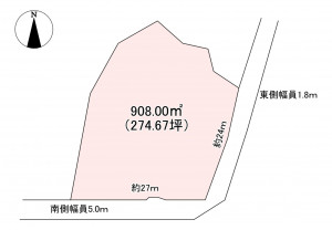 小諸市、土地の間取り画像です