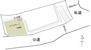 大津市湖城が丘、土地の間取り画像です