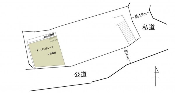 大津市湖城が丘、土地の画像です