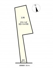 大津市大萱、土地の間取り画像です