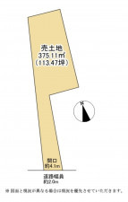大津市大萱、土地の間取り画像です
