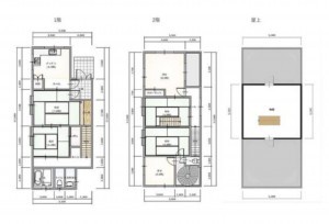 大津市穴太、中古一戸建ての間取り画像です