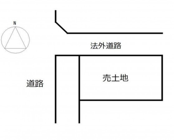 大津市坂本、土地の間取り画像です