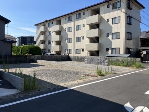 大津市今堅田、新築一戸建ての前面道路を含む現地写真画像です