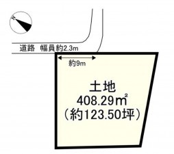 大津市本堅田、土地の間取り画像です