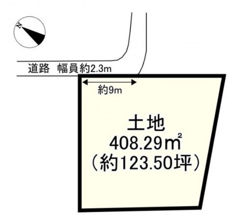 大津市本堅田、土地の間取り画像です