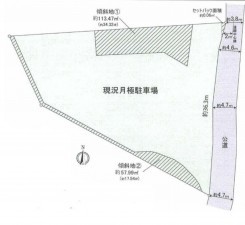 大津市本宮、土地の間取り画像です