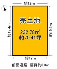 大津市雄琴北、土地の間取り画像です