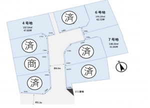 大津市本堅田、土地の間取り画像です