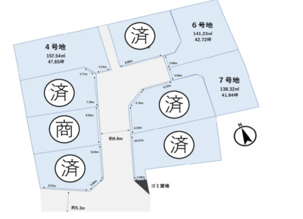 大津市本堅田、土地の間取り画像です