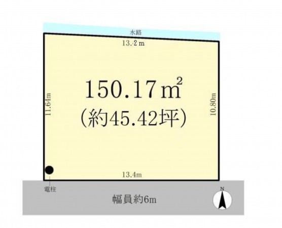 草津市野路町、土地の間取り画像です