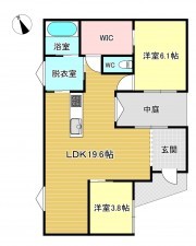 草津市上笠、新築一戸建ての間取り画像です