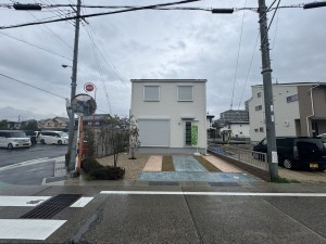 草津市西草津、新築一戸建ての外観画像です