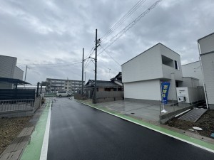 草津市西渋川、新築一戸建ての外観画像です