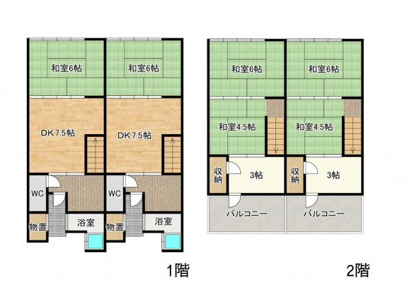 大津市坂本、中古一戸建ての間取り画像です