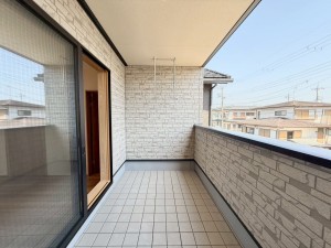 大津市一里山、新築一戸建てのバルコニー画像です