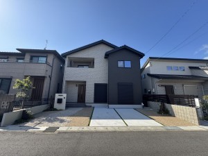 大津市一里山、新築一戸建ての外観画像です