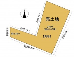 大津市二本松、土地の間取り画像です