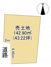 大津市中庄、土地の間取り画像です