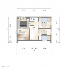 大津市堅田、土地の間取り画像です