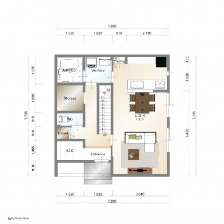 大津市堅田、土地の間取り画像です